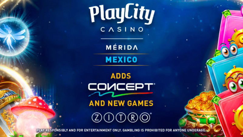 Zitro introduces CONCEPT cabinet line, new games at Playcity Mérida casino in Mexico