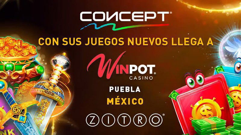 Zitro leva gabinetes CONCEPT para a sala do Cassino Winpot, no México