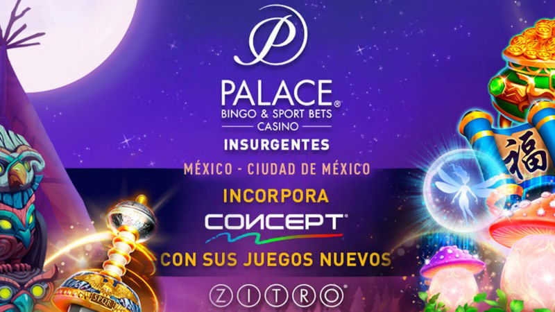 Zitro leva gabinetes CONCEPT e novos jogos ao Palace Casino no México