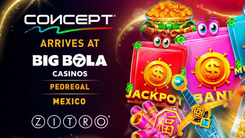  Big Bola Casinos incorpora os gabinetes CONCEPT da Zitro em sua sala Pedregal