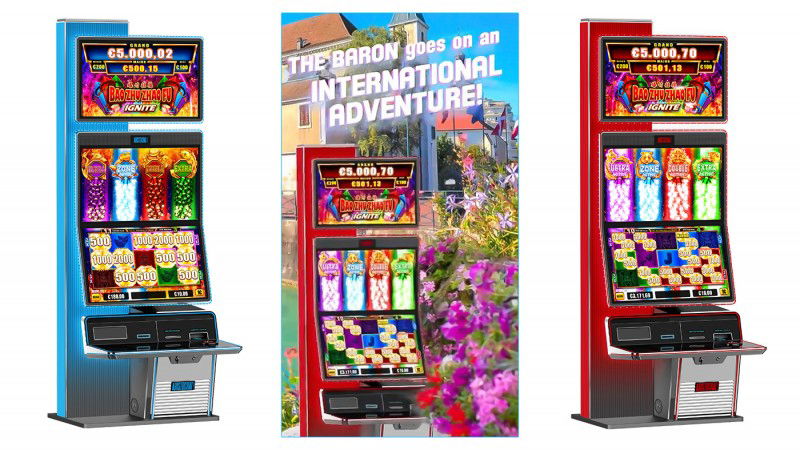 Aristocrat Gaming presenta el gabinete de tragamonedas The Baron Upright en Europa