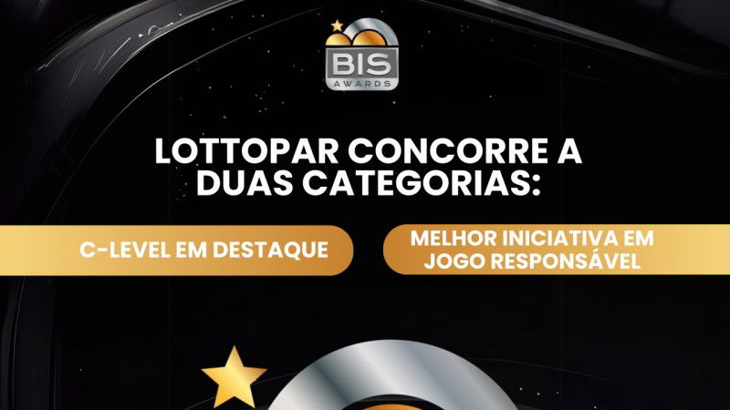 Lottopar é finalista do BiS Awards 2025 em duas categorias