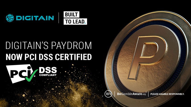 Paydrom de Digitain recibe la certificación PCI DSS