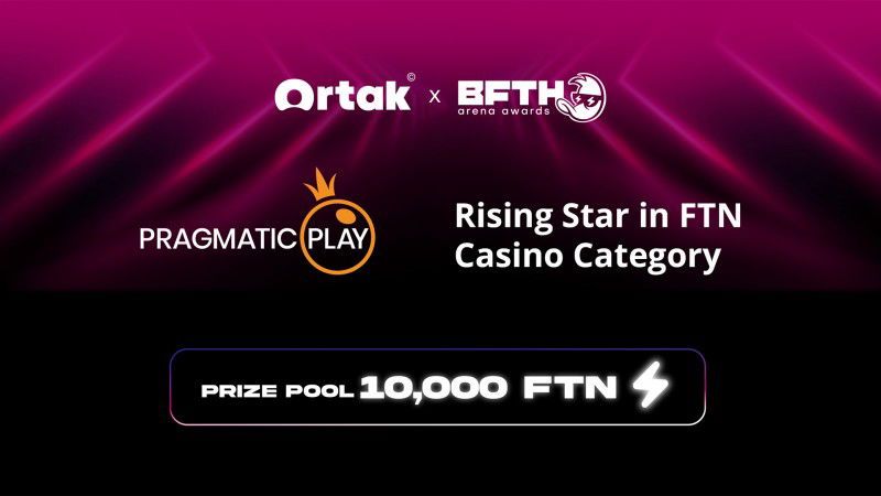 Pragmatic Play patrocina la categoría Rising Star en los Ortak x B.F.T.H. Arena Awards 2025