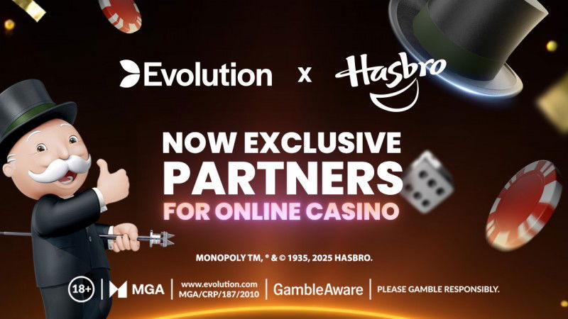 Evolution será el socio exclusivo de licencias para juegos de casino y slots online de los títulos de Hasbro Games