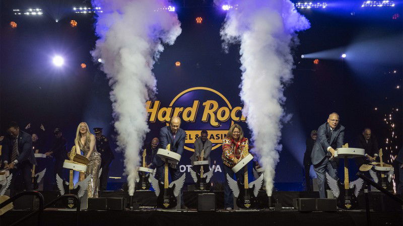 Hard Rock marks opening of its first Canadian resort with guitar smash ceremony