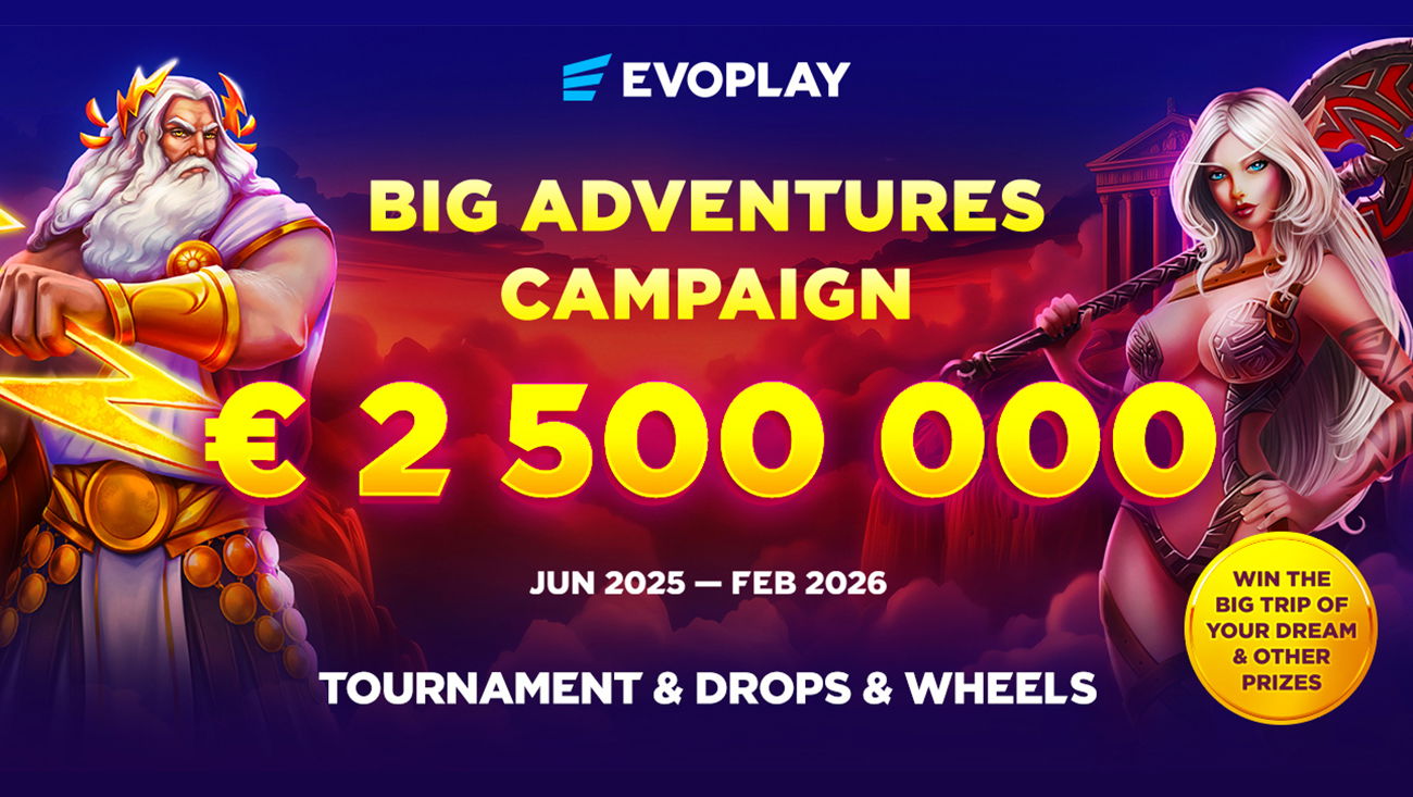 Evoplay launches €2.5 million 'Big Adventures' network tournament
